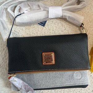 Dooney & Bourke Black Leather Crossbody Bag